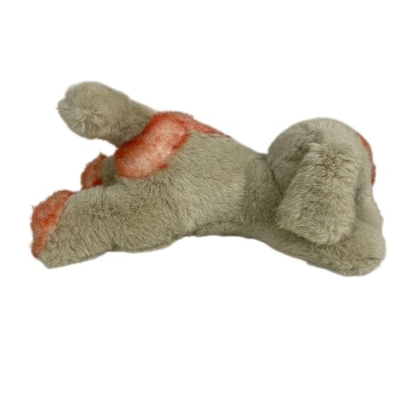 Vintage Tan Orange Plush Puppy Dog Stuffed Animal Laying Down - Picture 4 of 11